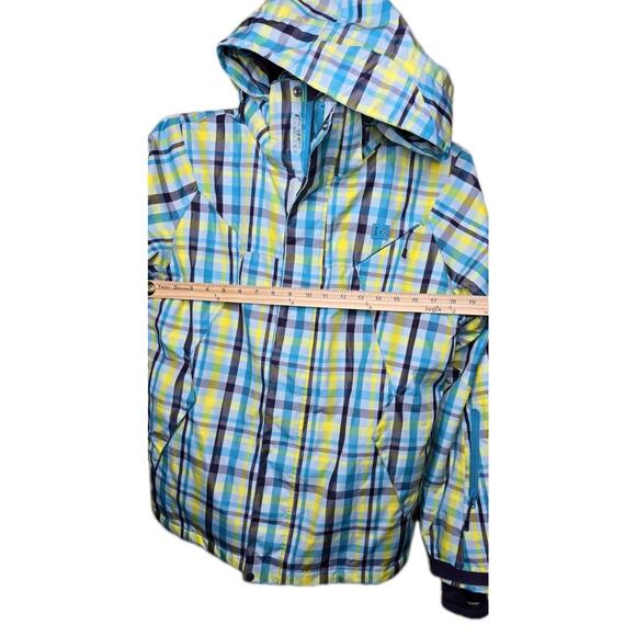 DC Exotex 5K Series Womens Hooded Ski Snowboard Jacket Plaid Pattern Zip Pockets - Picture 7 of 15